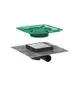 Hansgrohe-HG-RainDrain-Spot-Punktablauf-151-x-150-mm-Rost-befliesbar-BST-56112800 gallery number 1